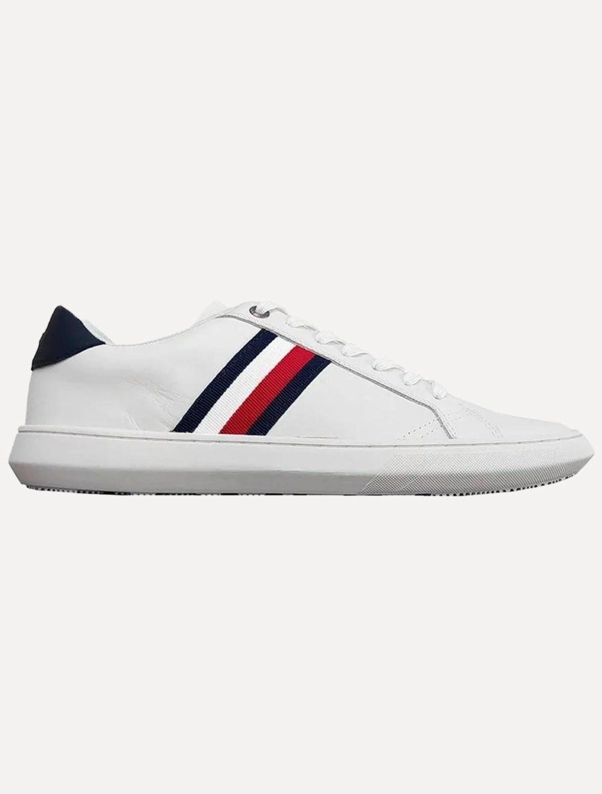 Tênis Tommy Hilfiger Masculino Couro Daniel 6A2 Off-White