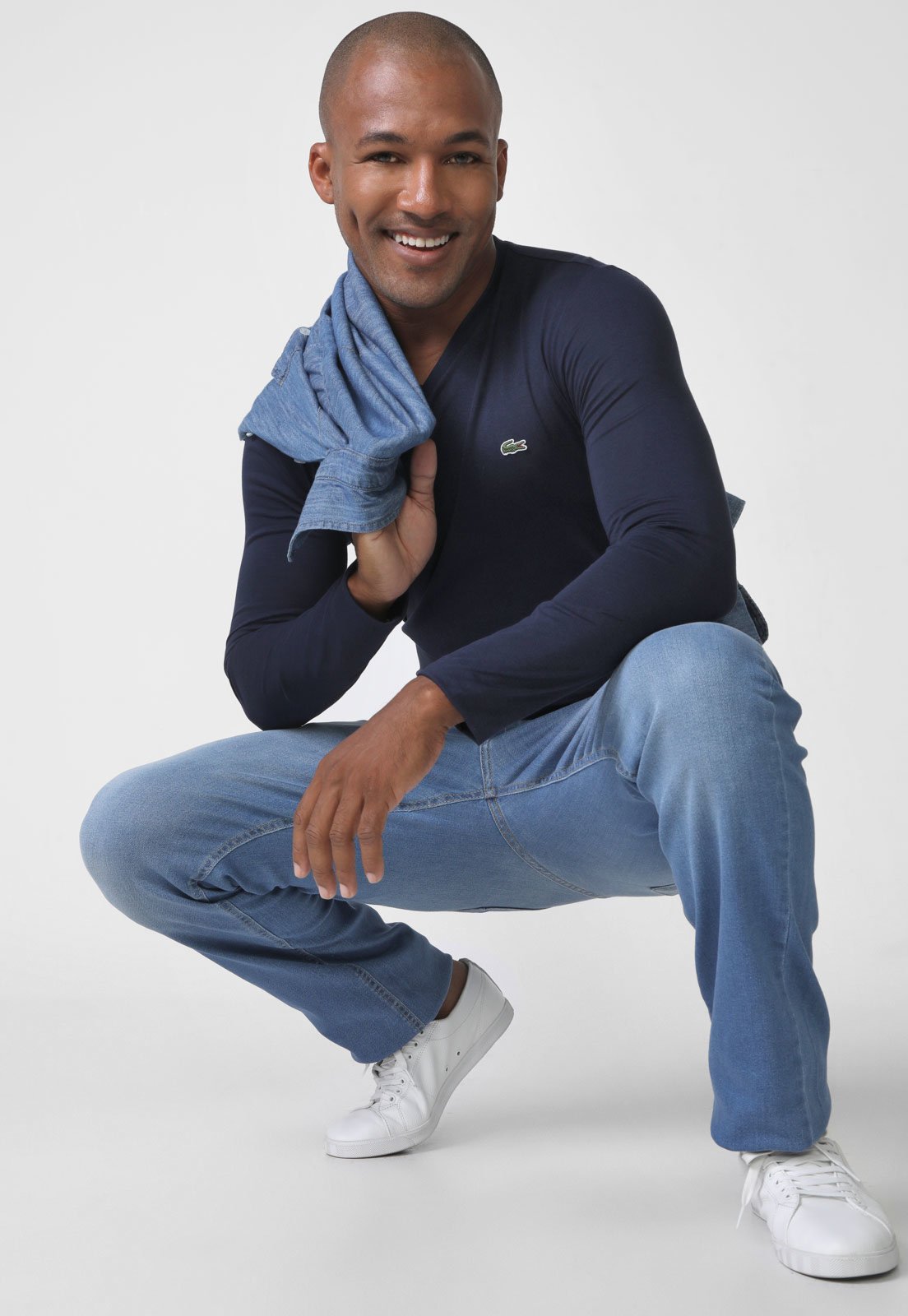 Camiseta Lacoste Logo Azul-Marinho