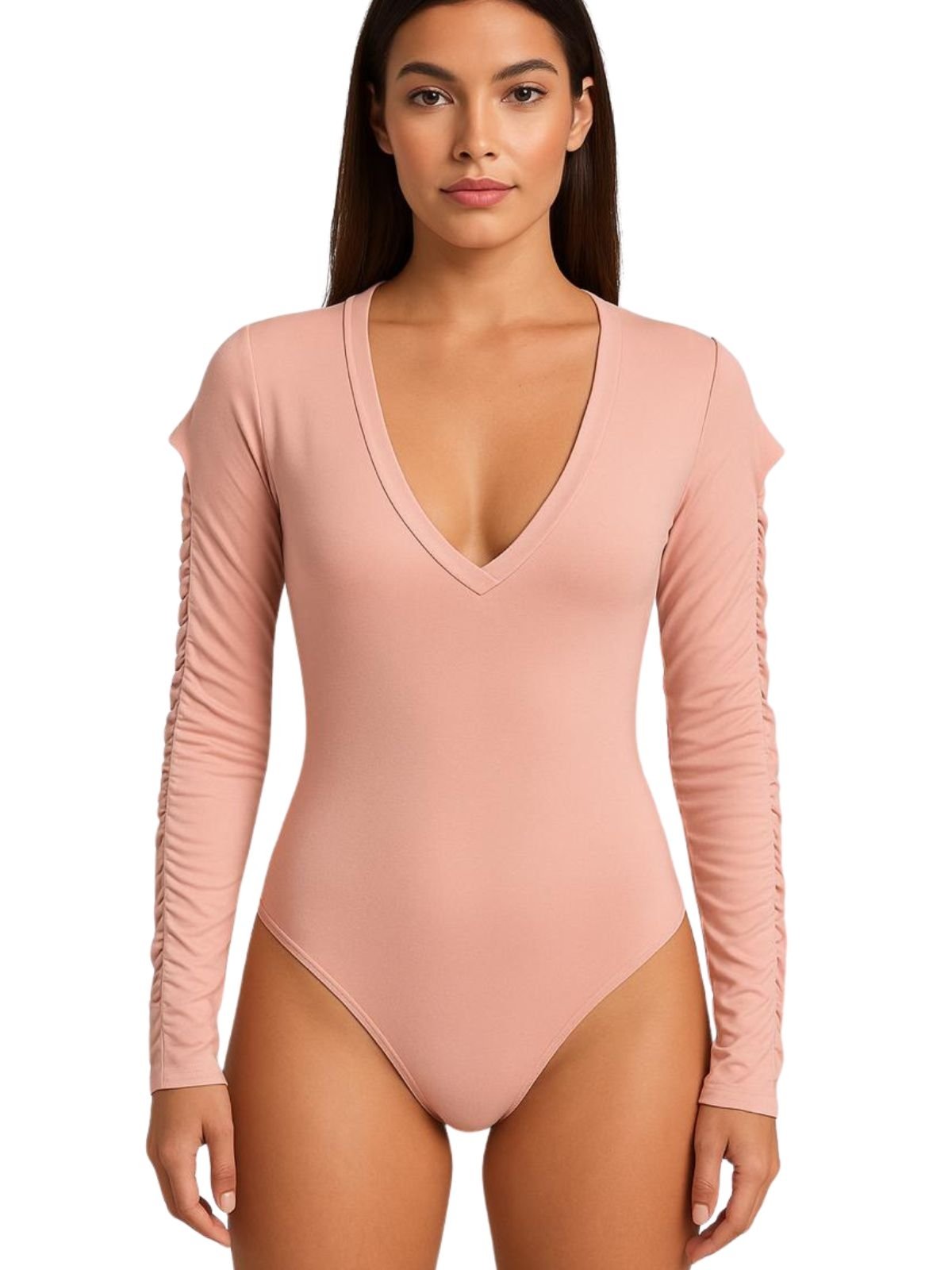 Body Summer body Feminino Manga Longa com Recortes Laterais
