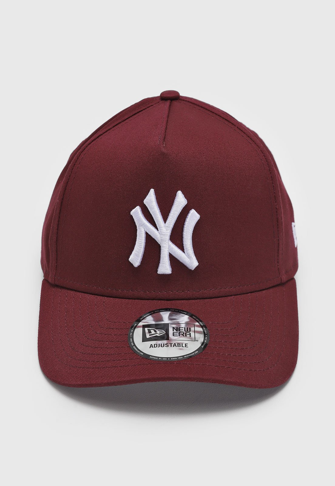 Vista 2 Boné Unissex New Era League Essential E-Frame NY Yankees new era bordô