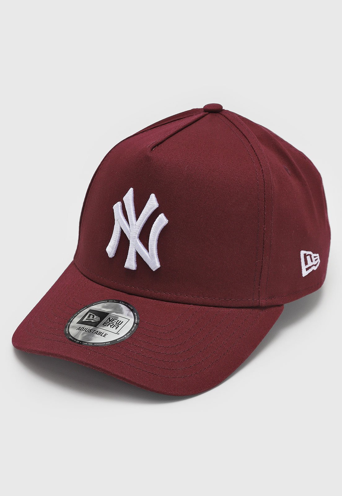 Vista 3 Boné Unissex New Era League Essential E-Frame NY Yankees new era bordô