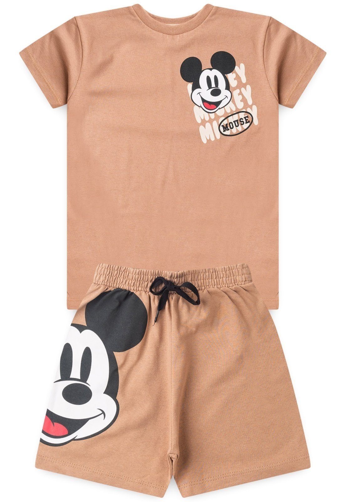 Vista 2 Infantil - Conjunto Masculino Bermuda e Camiseta Mickey Disney branco Disney branco