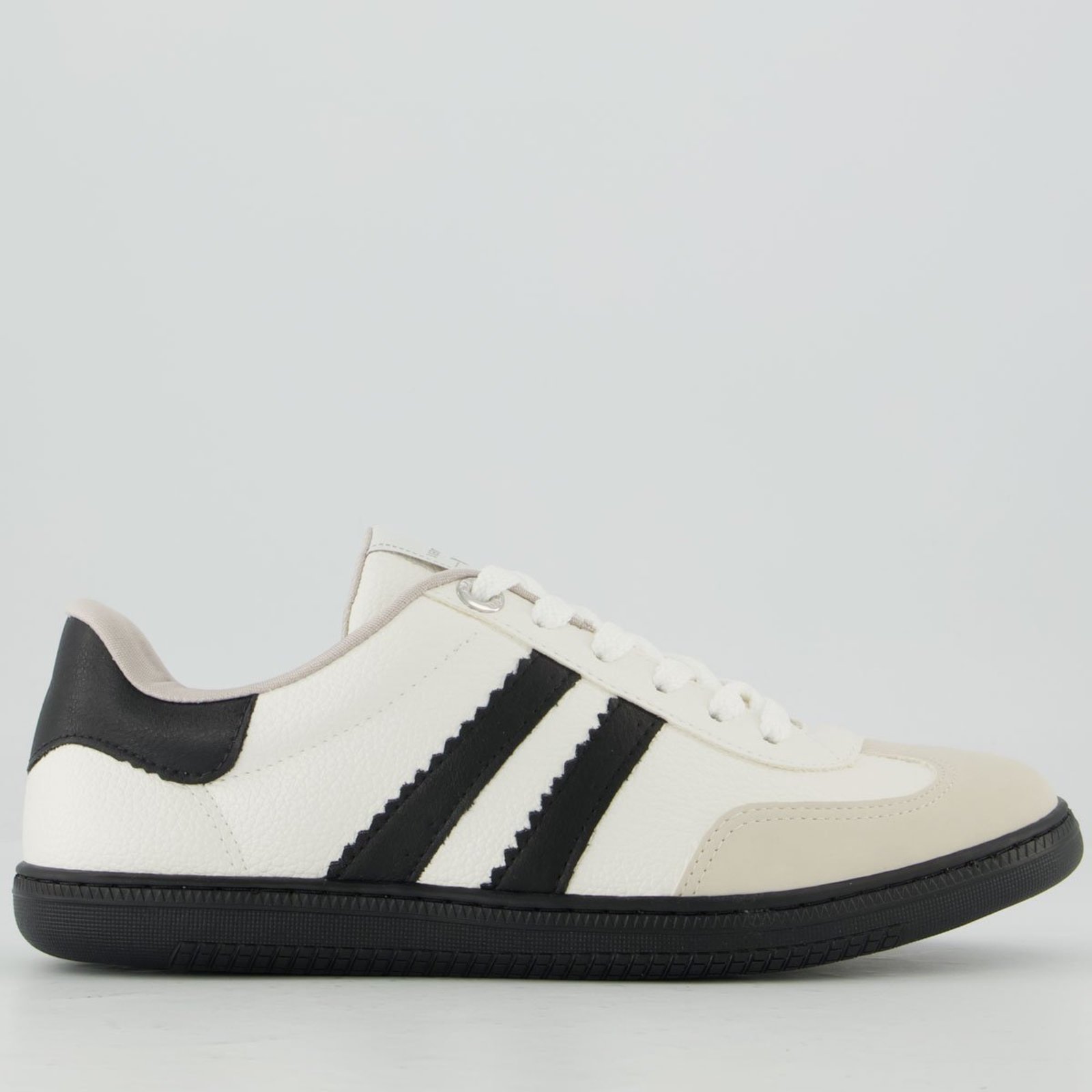 Tênis Via Marte V129 Feminino Branco e Preto