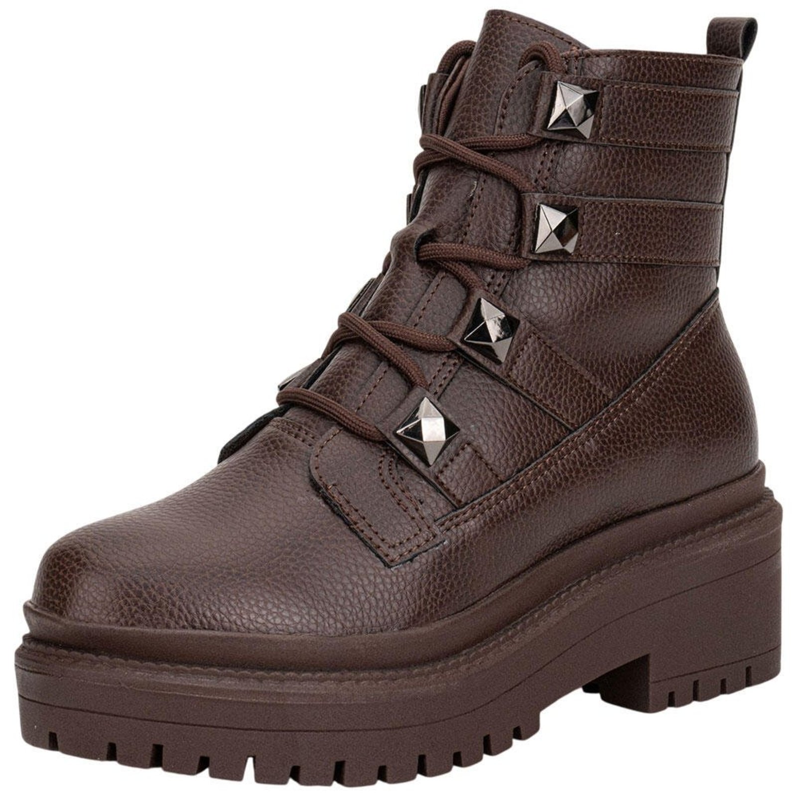 Bota Feminina Coturno Via Marte 005003 A5830503 Café