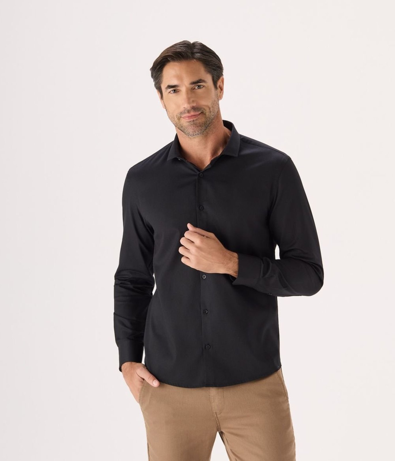Camisa Makenji Business Masculina Preta