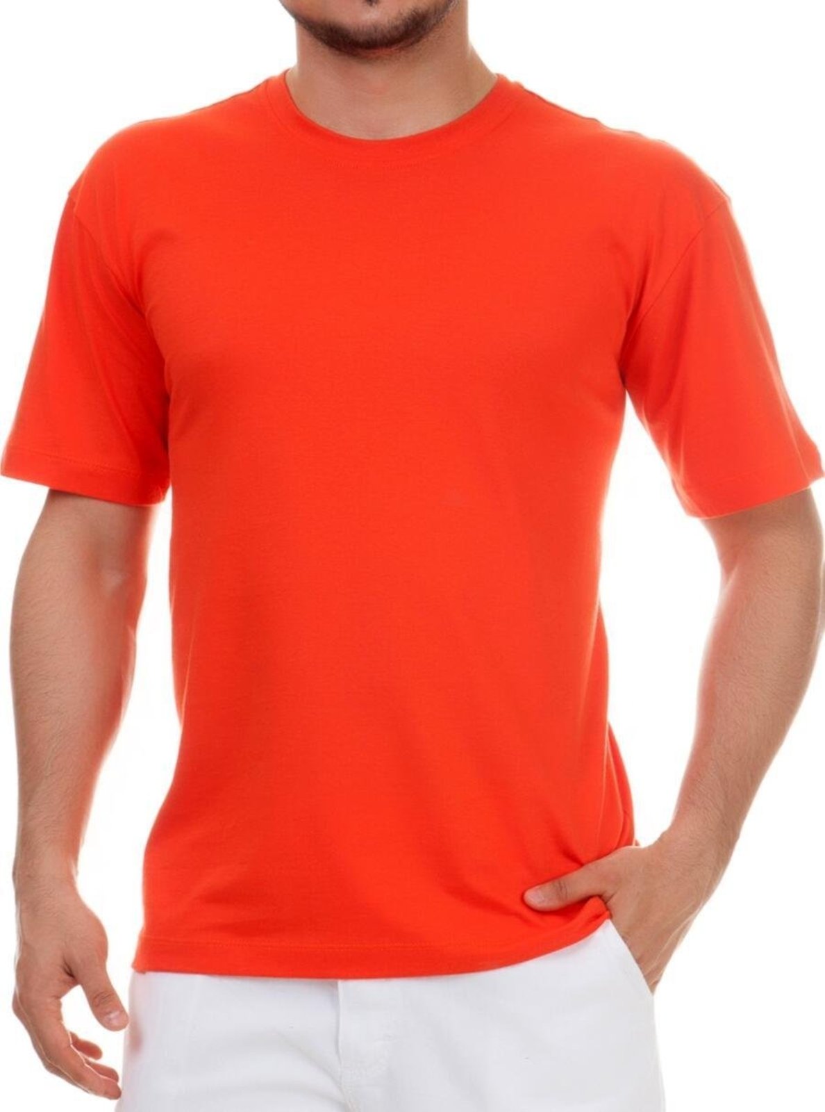 Camiseta Masculina Básica | Pau a Pique Laranja