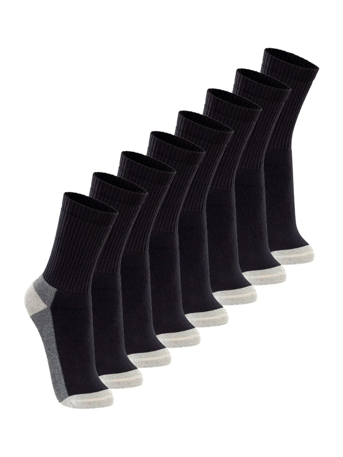 Kit com 8 Pares de Meias Esportiva Cano Longo Lupo 3250-002