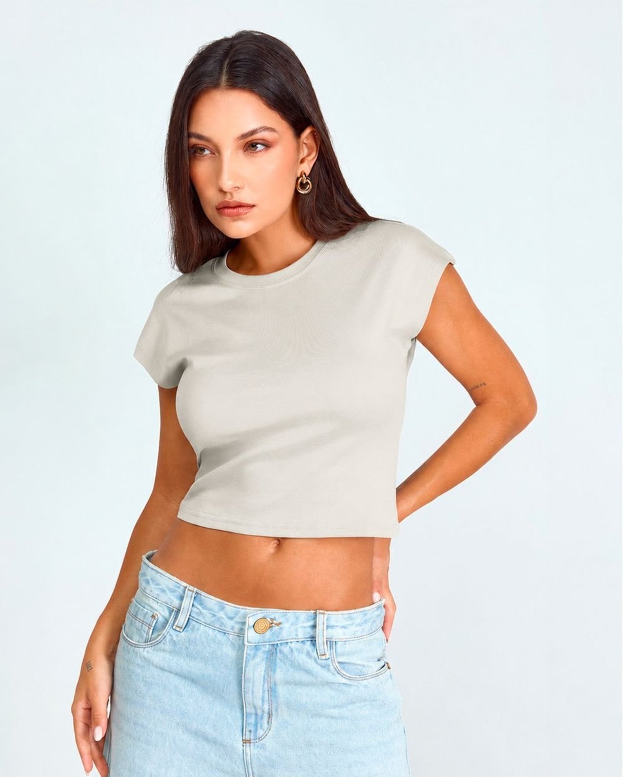Blusa Cropped Feminina Premium 90303 Consciência — foto 4