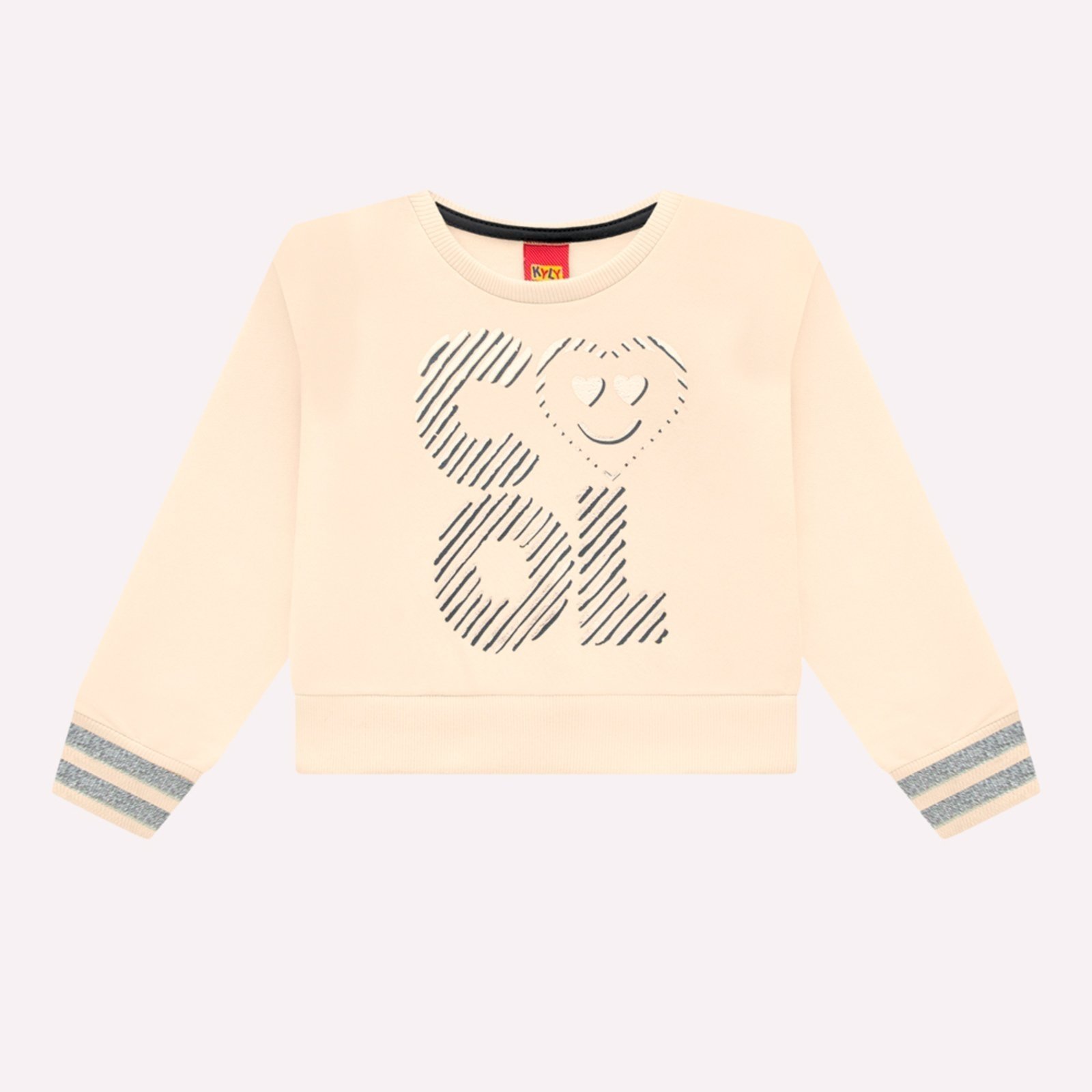 Infantil - Casaco Menina Lettering Kyly