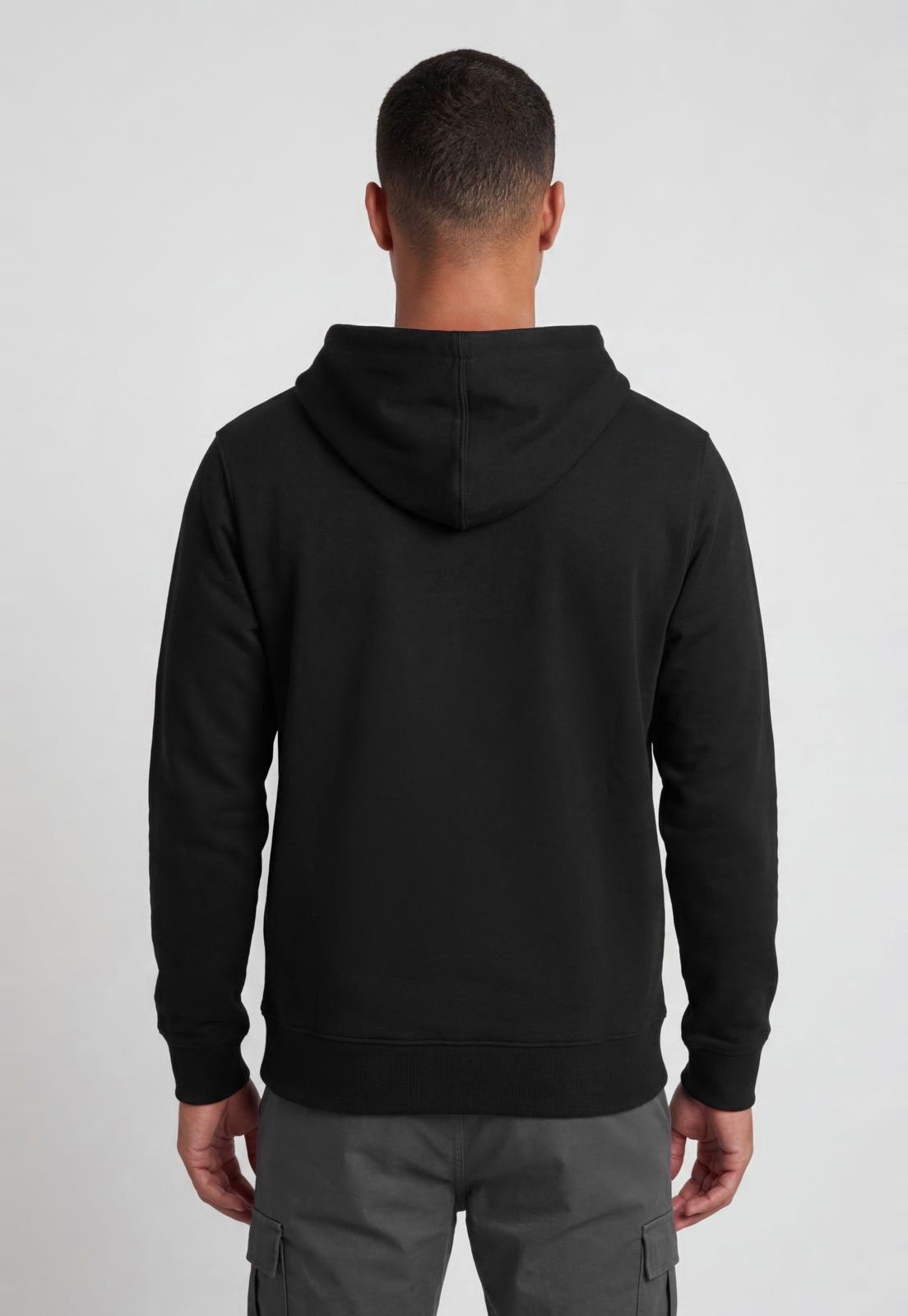 Blusa de Moletom Masculina Quiksilver Capuz Estampa Preta