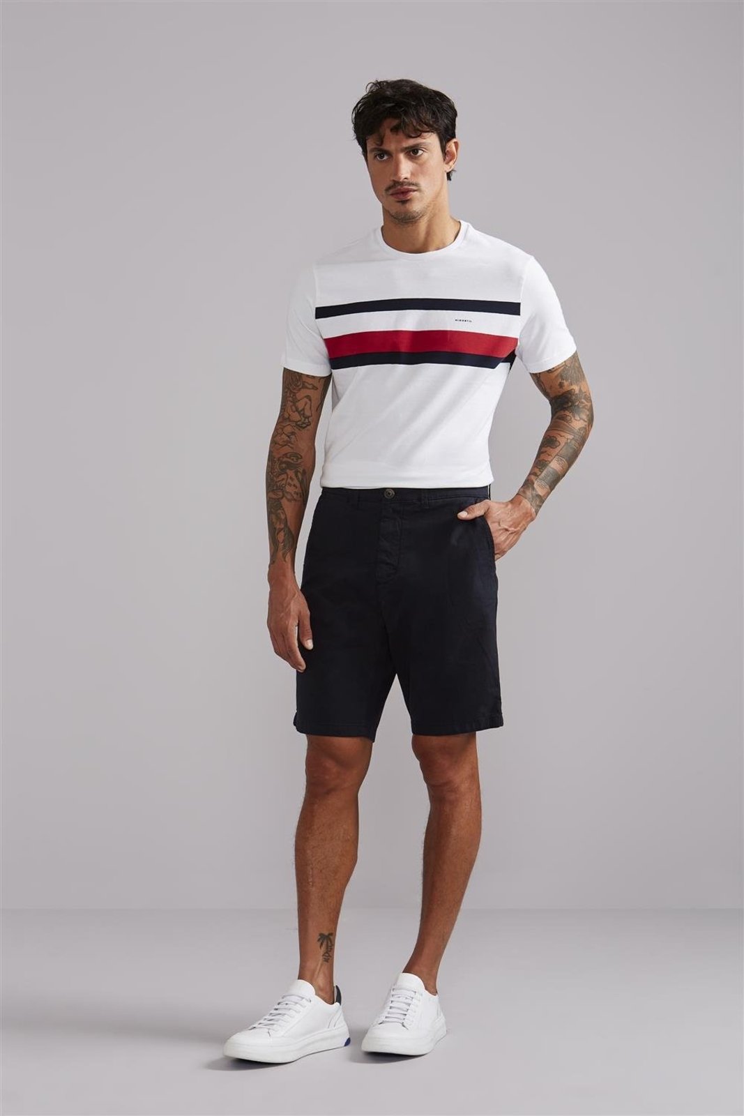Vista 3 HIGHSTIL Bermuda Chino Comfort azul marinho HIGHSTIL azul marinho