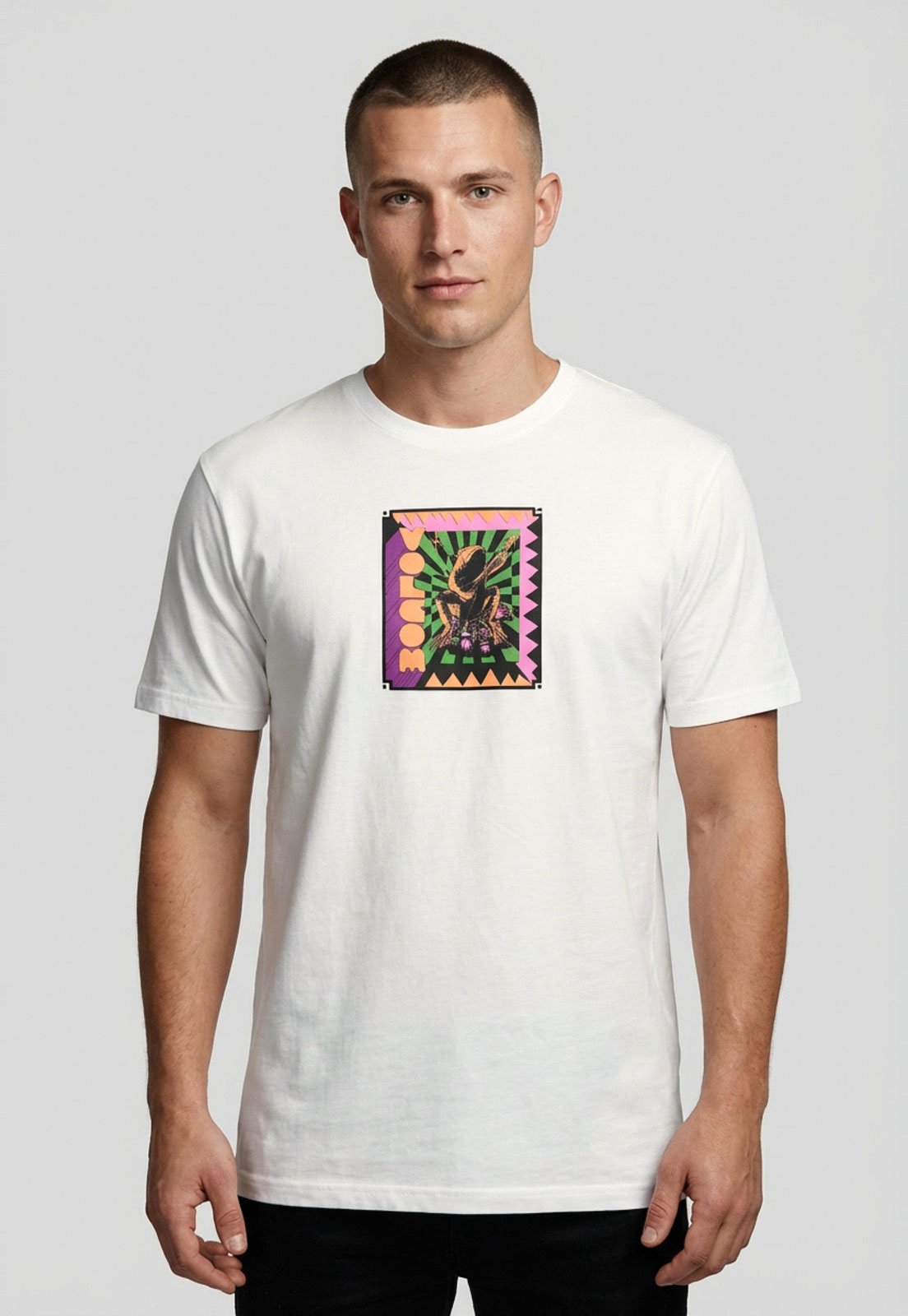 Camiseta Masculina Volcom Doom Frog Branca