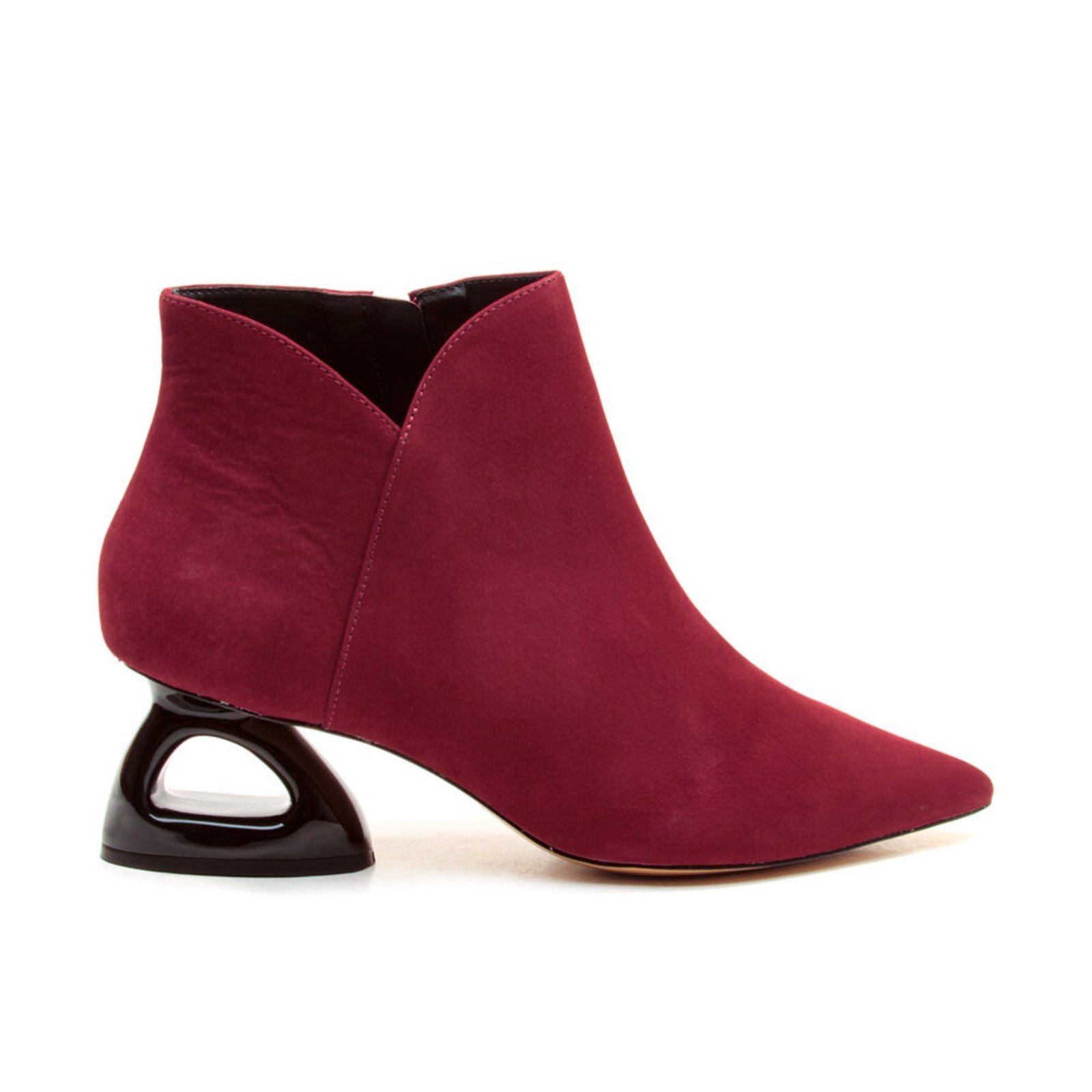 Bota Couro Vermelho Cano Curto Cecconello 2449001-8