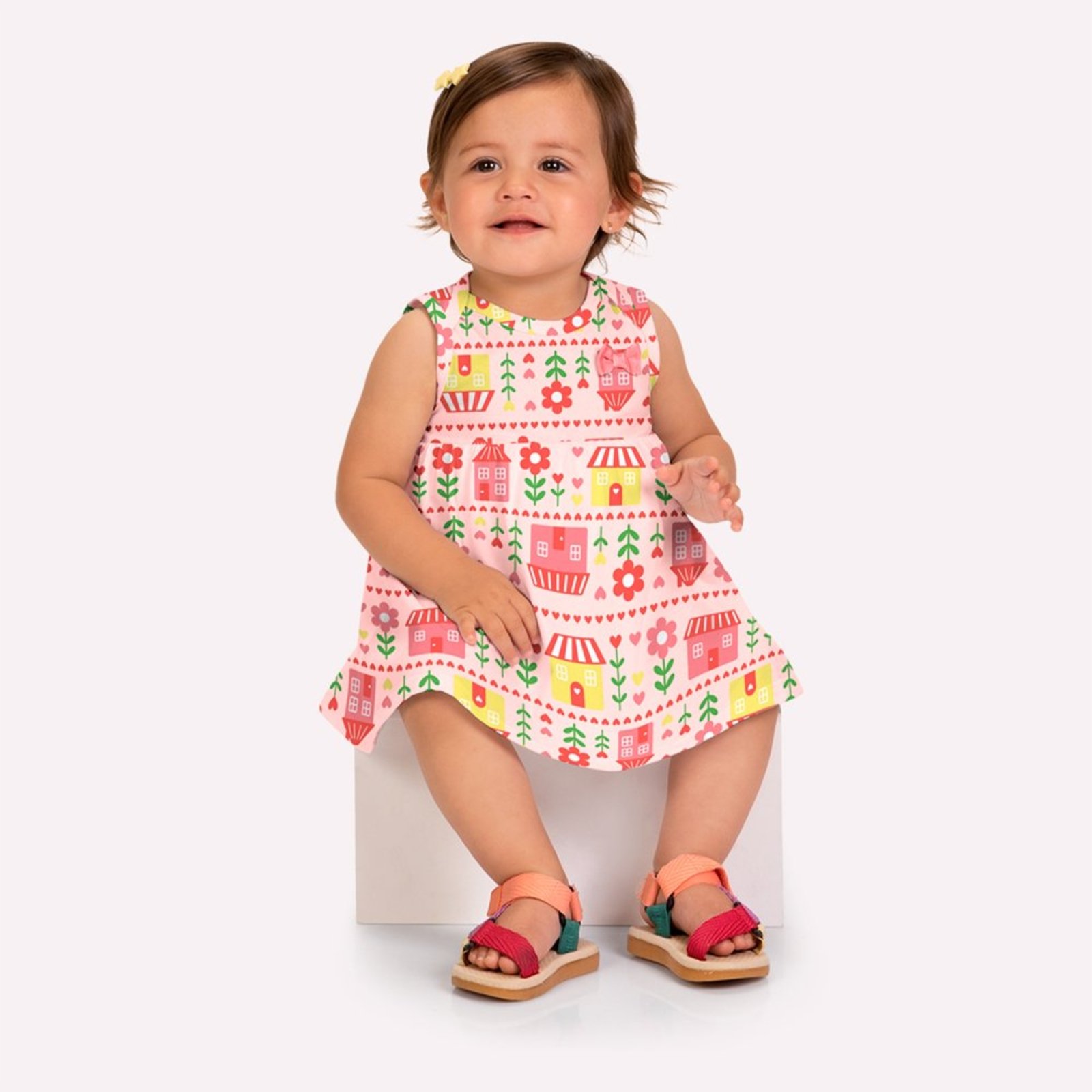 Infantil - Vestido Menina Estampa Kyly