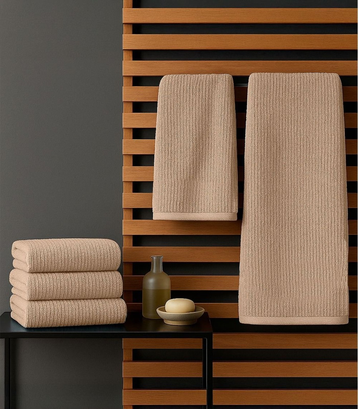Kit Toalha De Rosto E Banho Algodão Rovitex Home Marrom