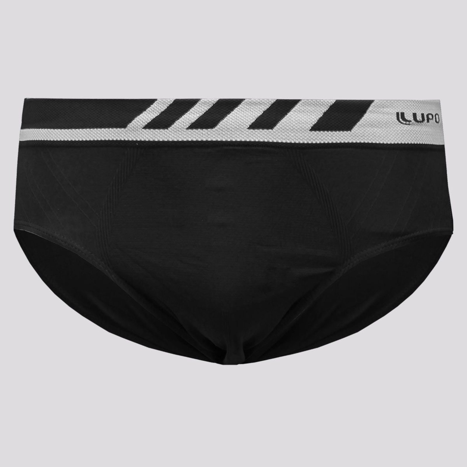 Cueca Slip Lupo Microfibra Sem Costura Preta