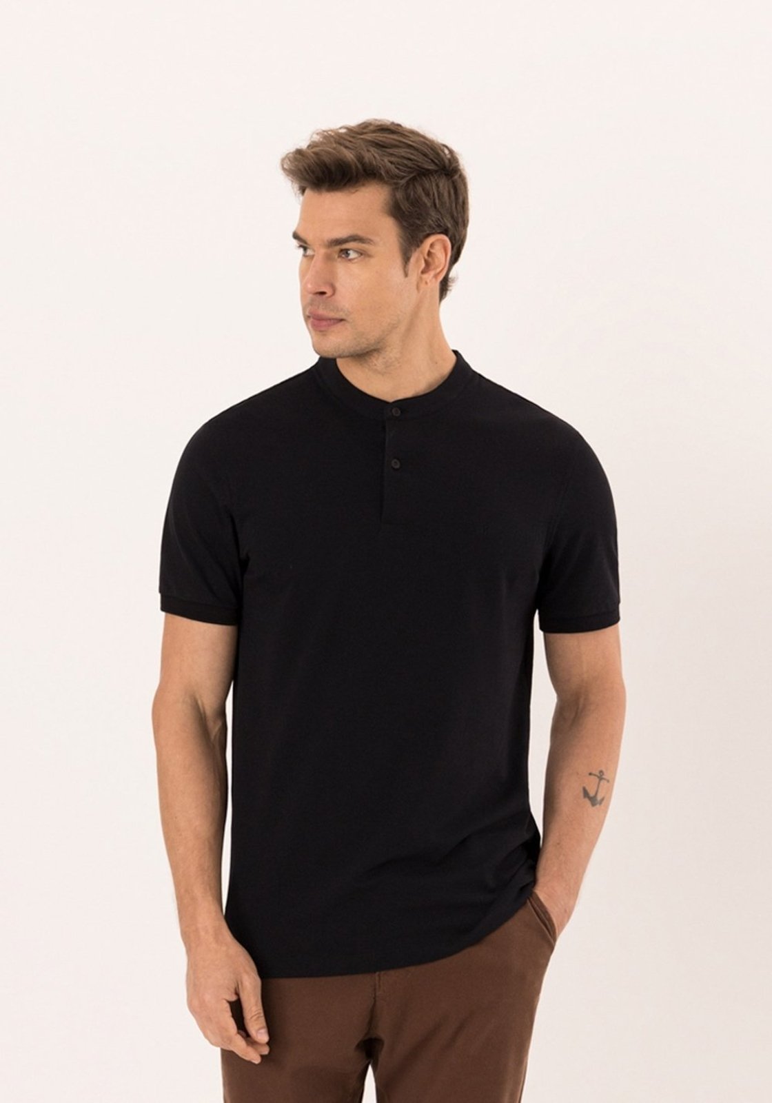 Camisa Com Gola Padre Em Malha Piquet Pima
