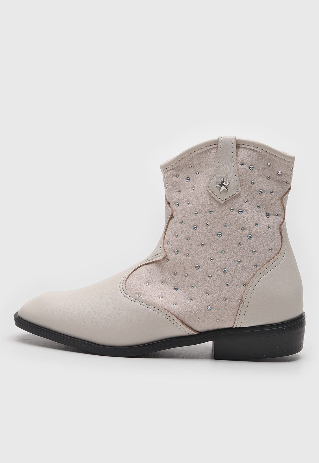 Vista 3 Infantil - Bota Western Molekinha Hotfix Off-White off-white white MOLEKINHA off-white white