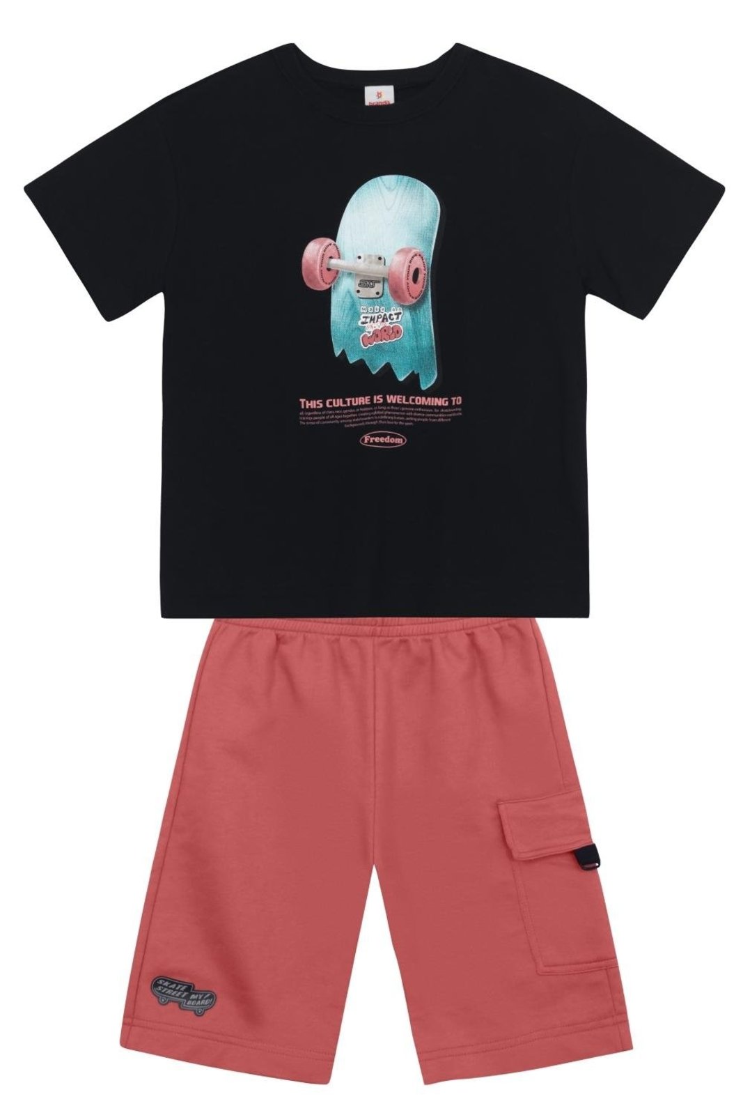 Infantil - Conjunto menino em meia malha Brandili