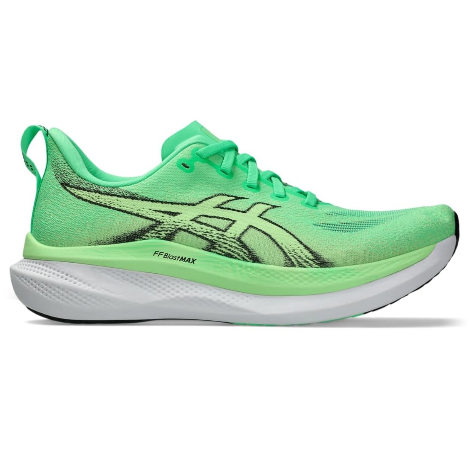 Tênis ASICS Glideride MAX 2 - Masculino - Verde/Preto