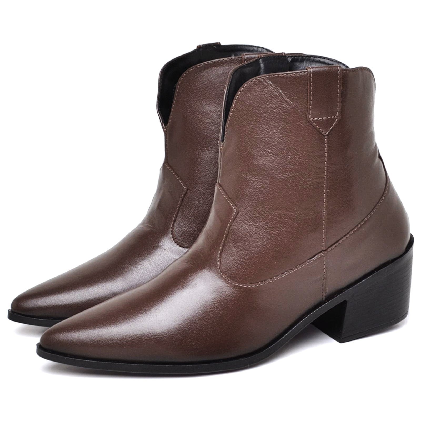 Bota Feminina Couro Legitimo Western Country DUBUY 1718FG