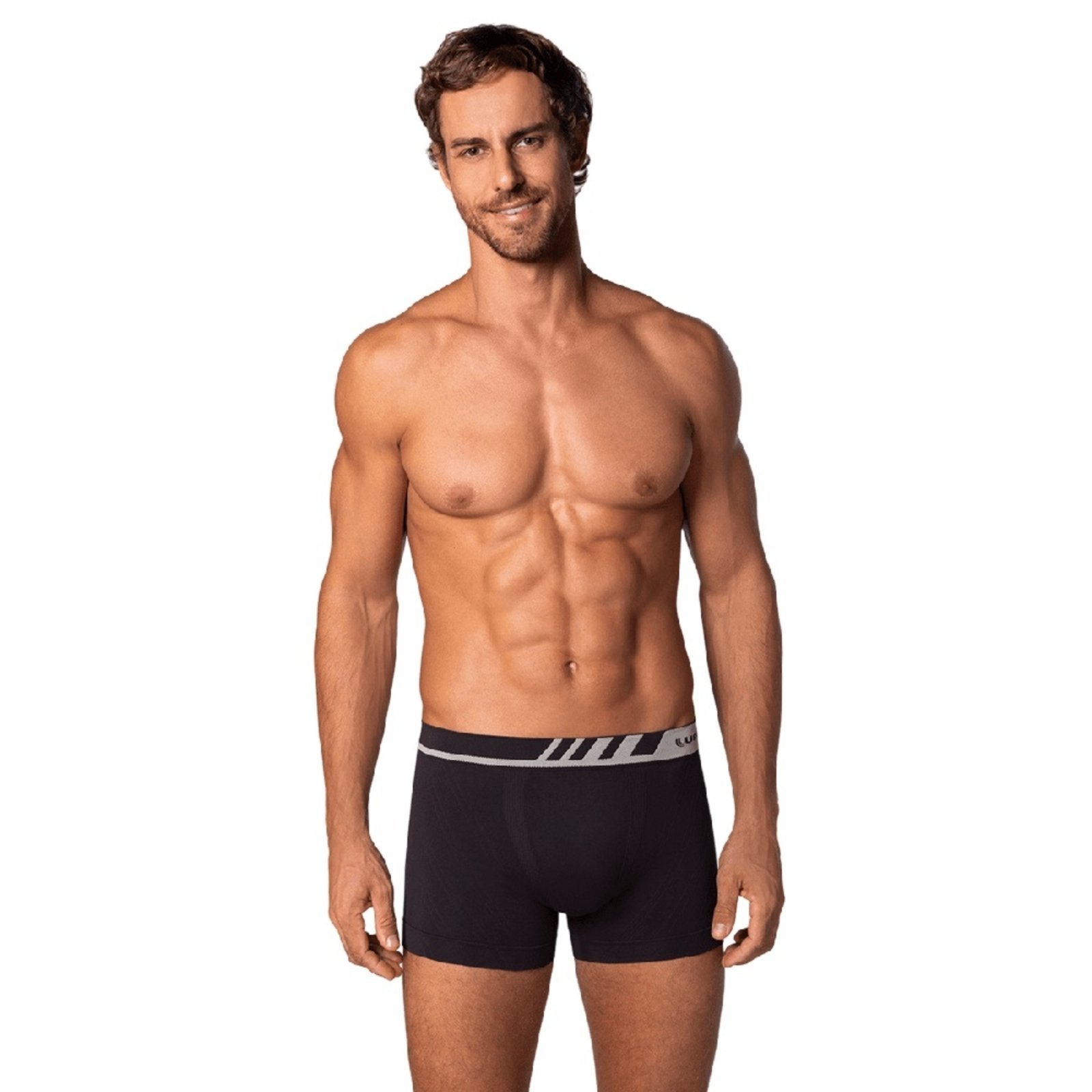 Vista 2 Cueca Lupo Boxer Microfibra Cós Com Chanfro - 0 vermelho Lupo vermelho