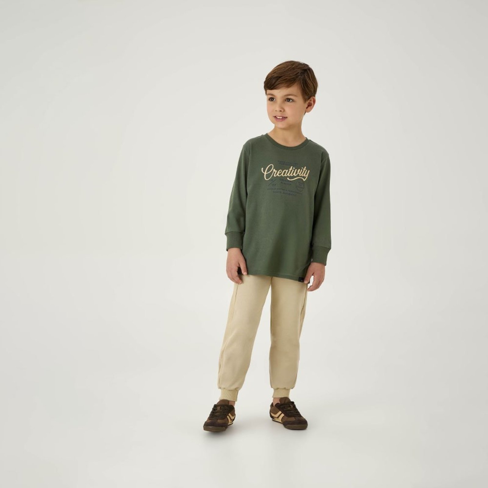 Infantil - Camiseta Verde Pulla Bulla Menino - 55360-356