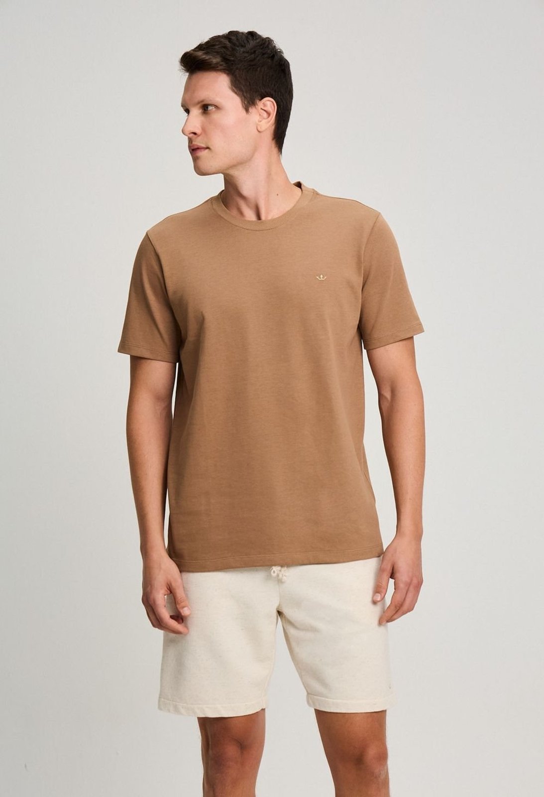 CAMISETA DOCTHOS RELAXED FIT MANGA CURTA MALHÁO CAMISETA DOCTHOS RELAXED FIT MANGA CURTA MALHÁO 002 MARROM G2