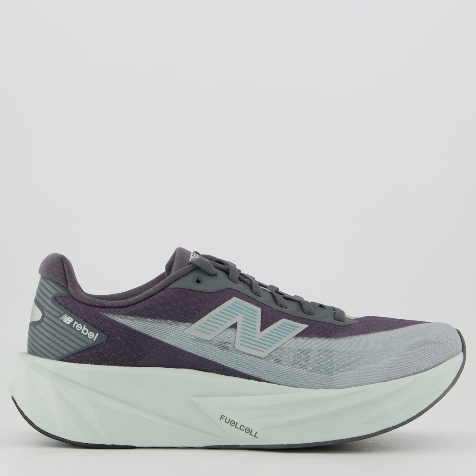 Tênis New Balance Fuelcell Rebel V5 Cinza e Azul Marinho