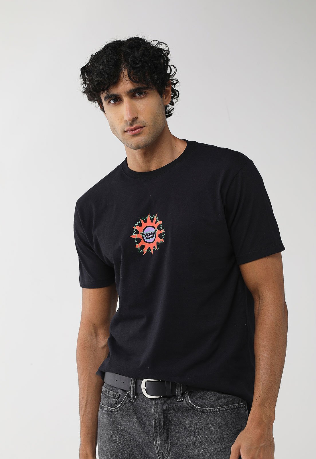 Camiseta Masculina Hang Loose Silk Genuine Preta