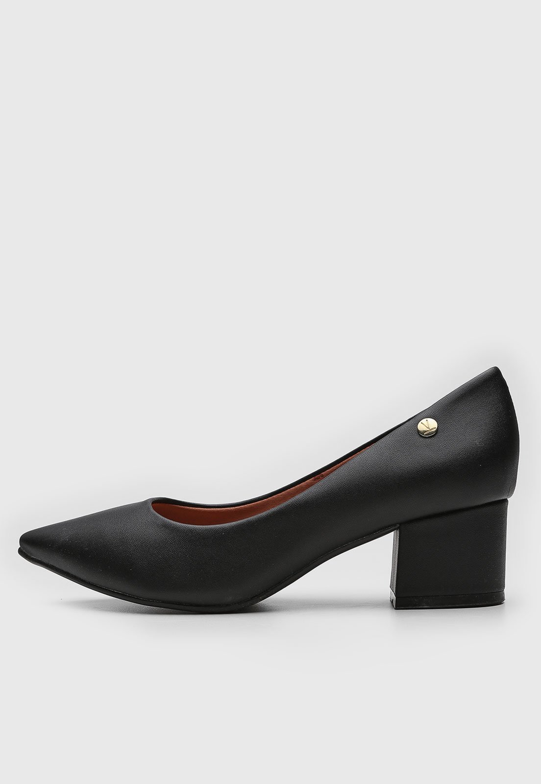 Scarpin Vizzano Salto Grosso Preto