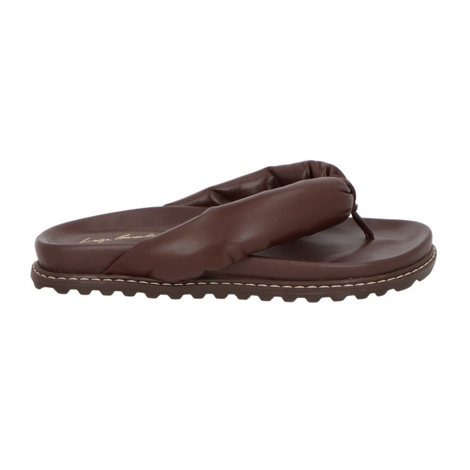 Chinelo Papete Luiza Barcelos 12350025 Marrom Escuro