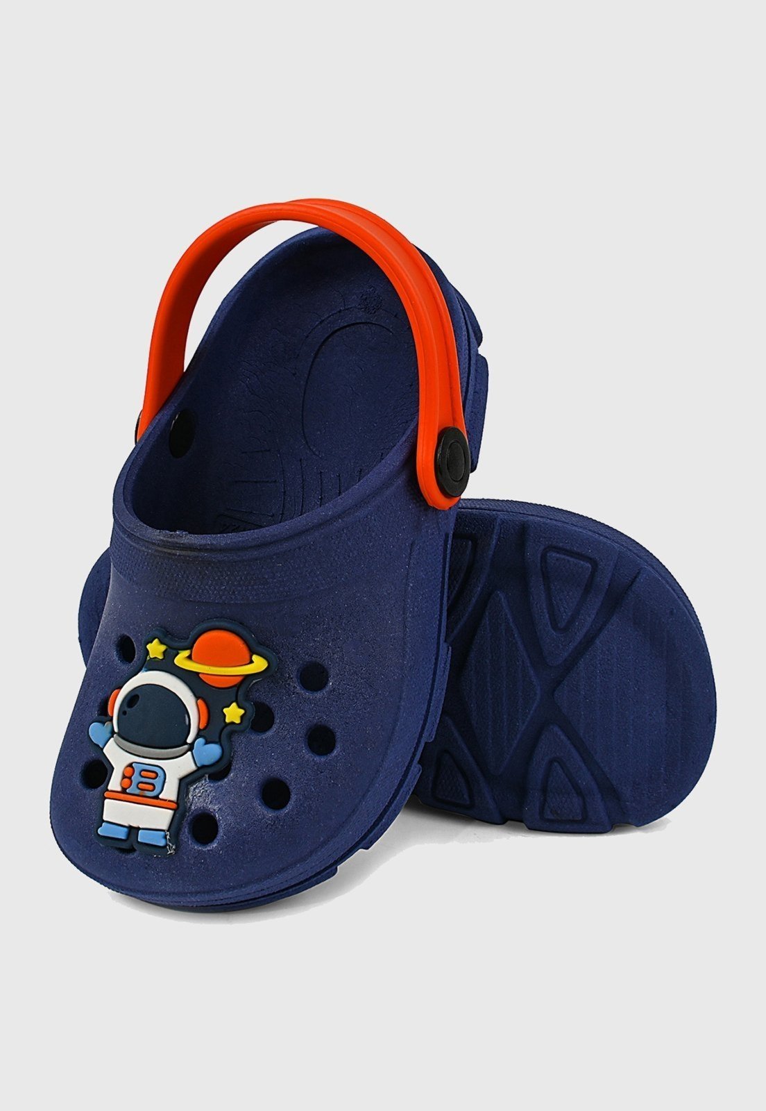 Vista 2 Infantil - Sandália Babuche Menino Astronauta Marinho tep Kidstep azul marinho Kidstep azul marinho