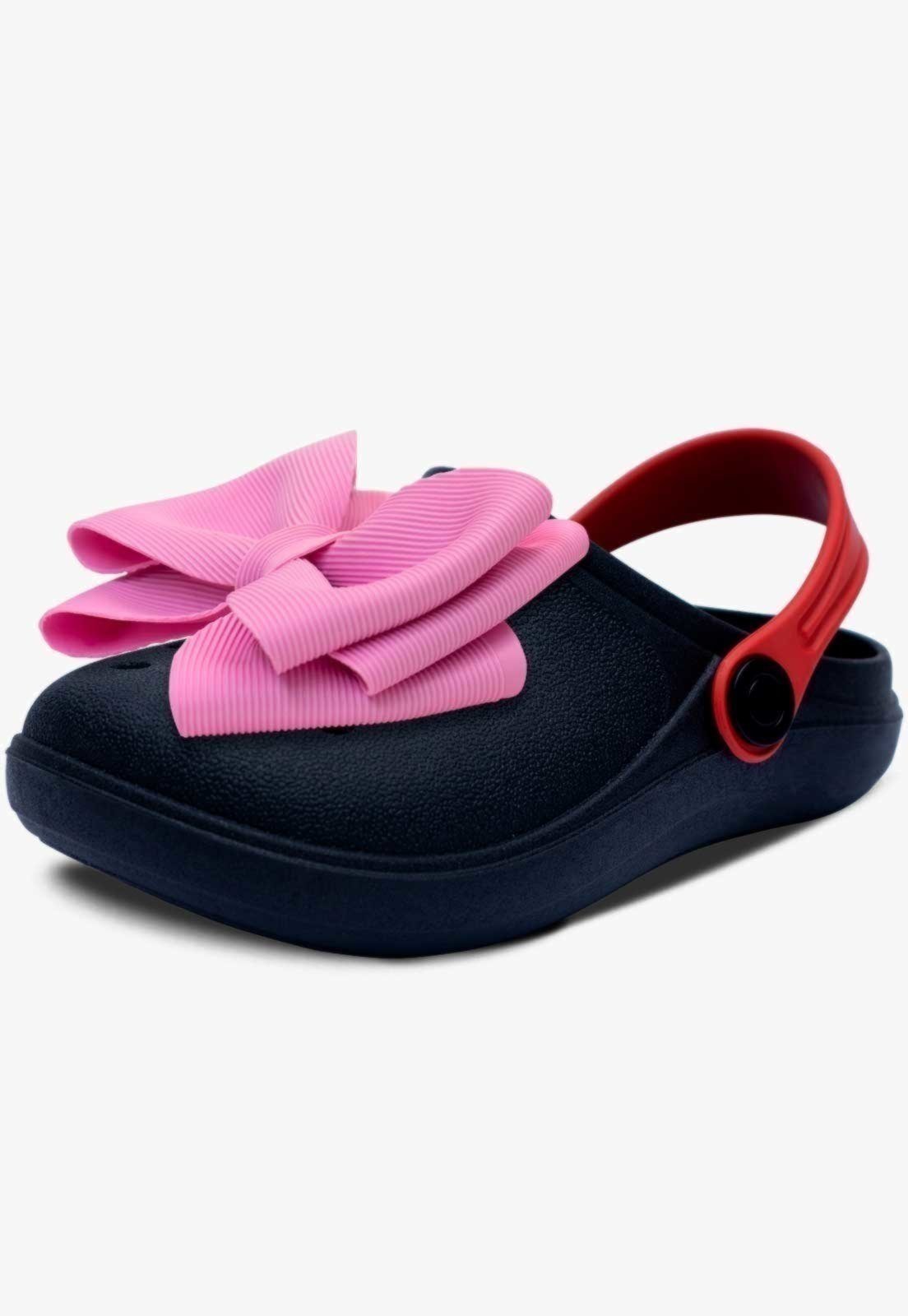 Infantil – Sandália Babuche Feminina Pópidi Menina Laço Preto