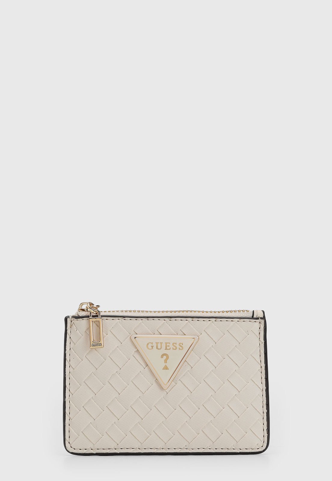 Vista 3 Carteira Feminina Guess Logo Triangular bege Guess bege