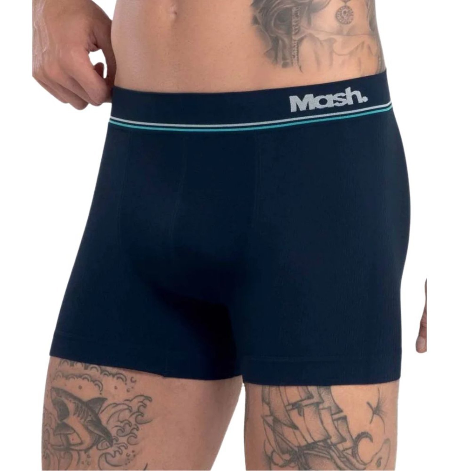 Cueca Boxer Mash Microfibra Sem Costura Adulto 710.23