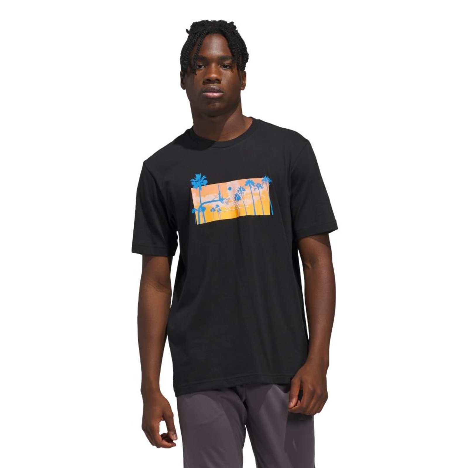 Camiseta Estampada Summer Sunset adidas Sportswear Preto