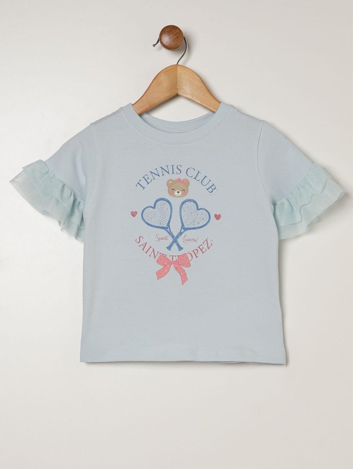 Infantil - Blusa Cotton Para Menina - AZUL