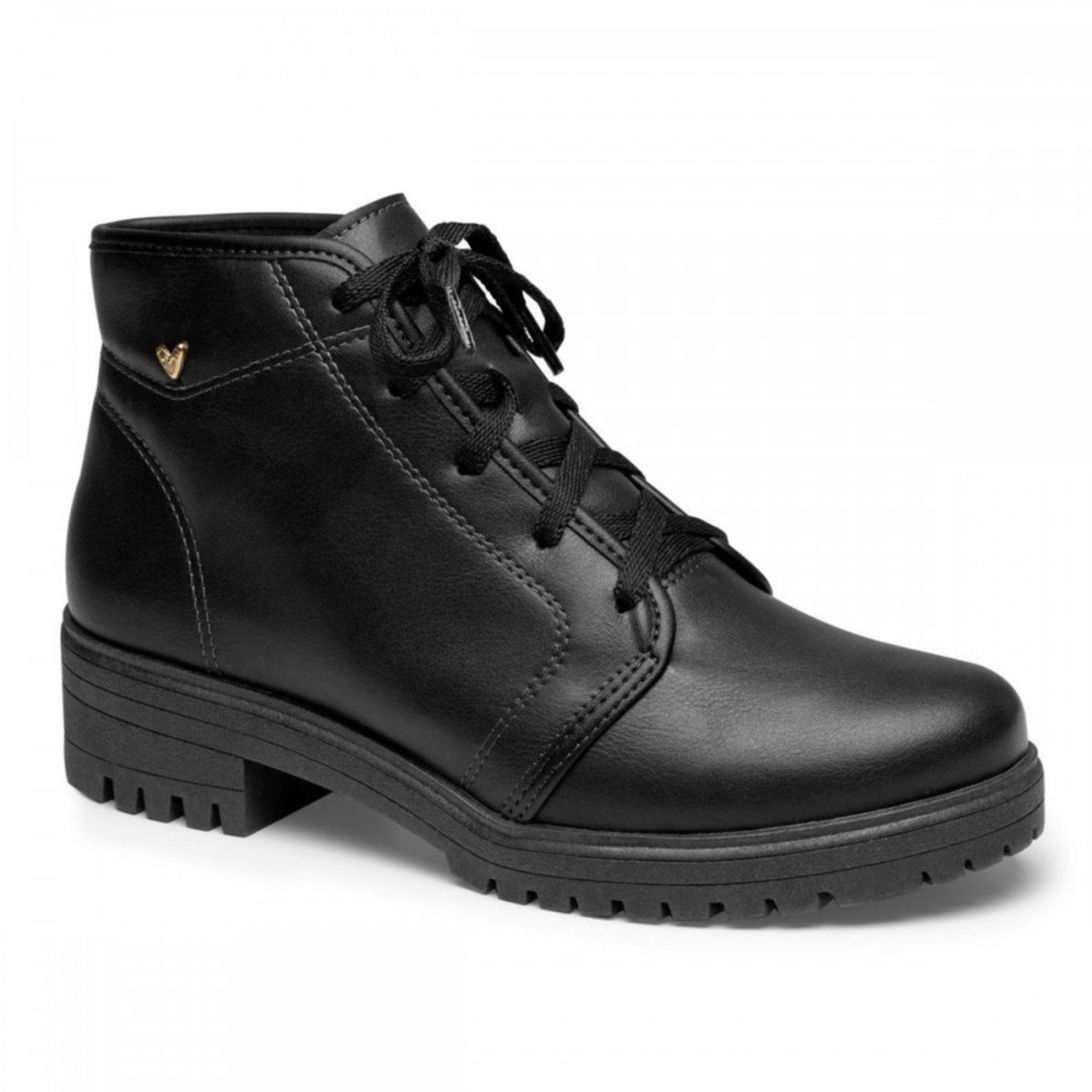 Bota Mississipi J1361 Coturno Cano Curto Feminino Mississipi Preto