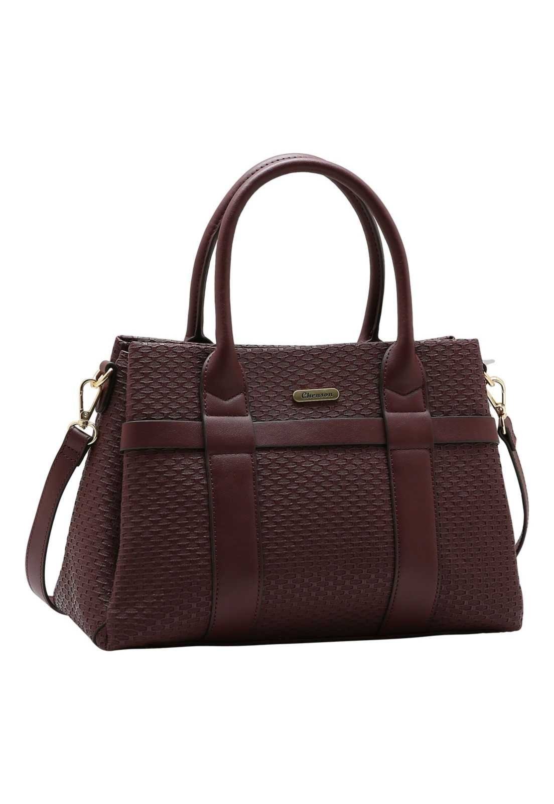 Bolsa Feminina Chenson Mão Elegancia 3485944 Vinho