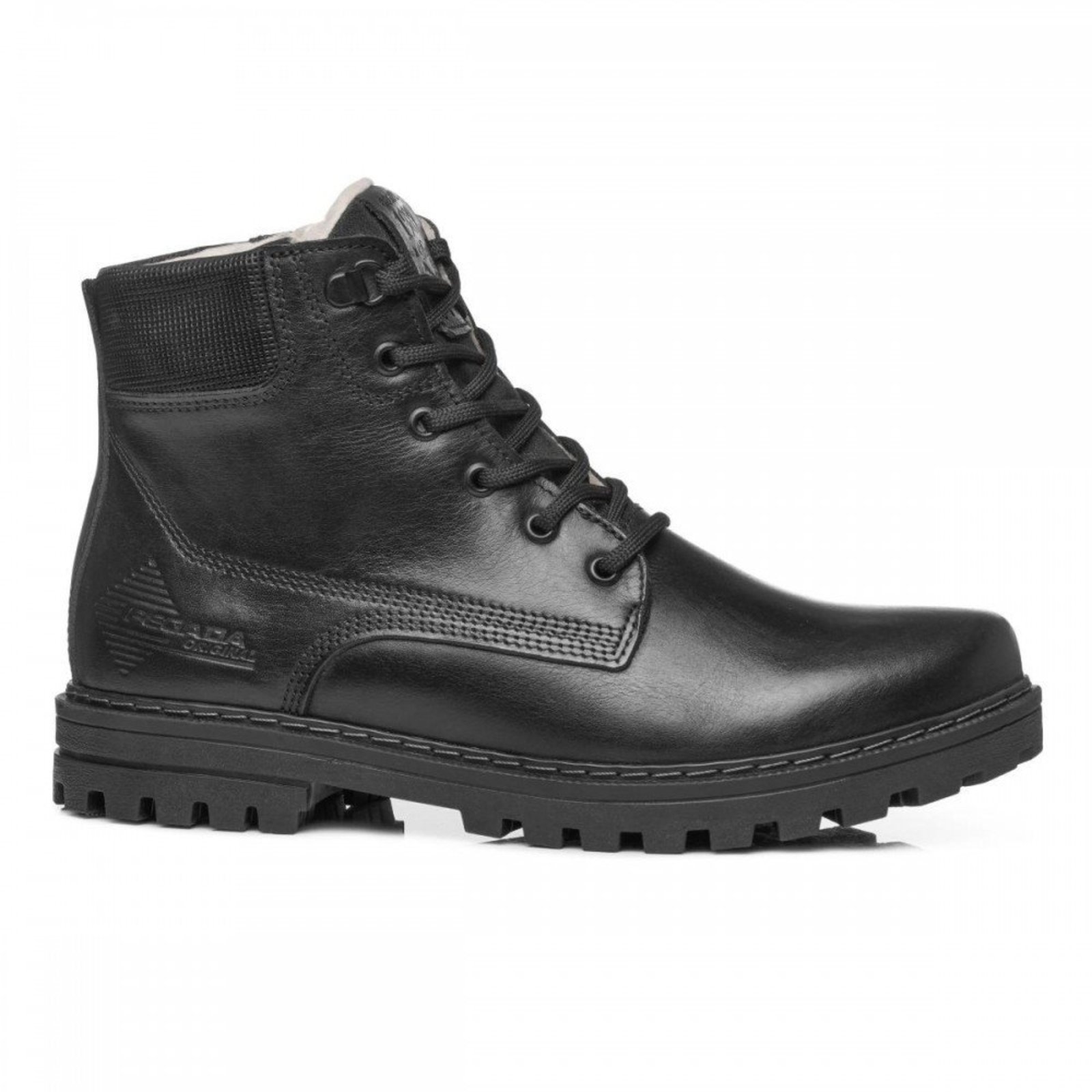 Bota Pegada 181591 Forrada Lã Pelo Masculino Pegada Preto
