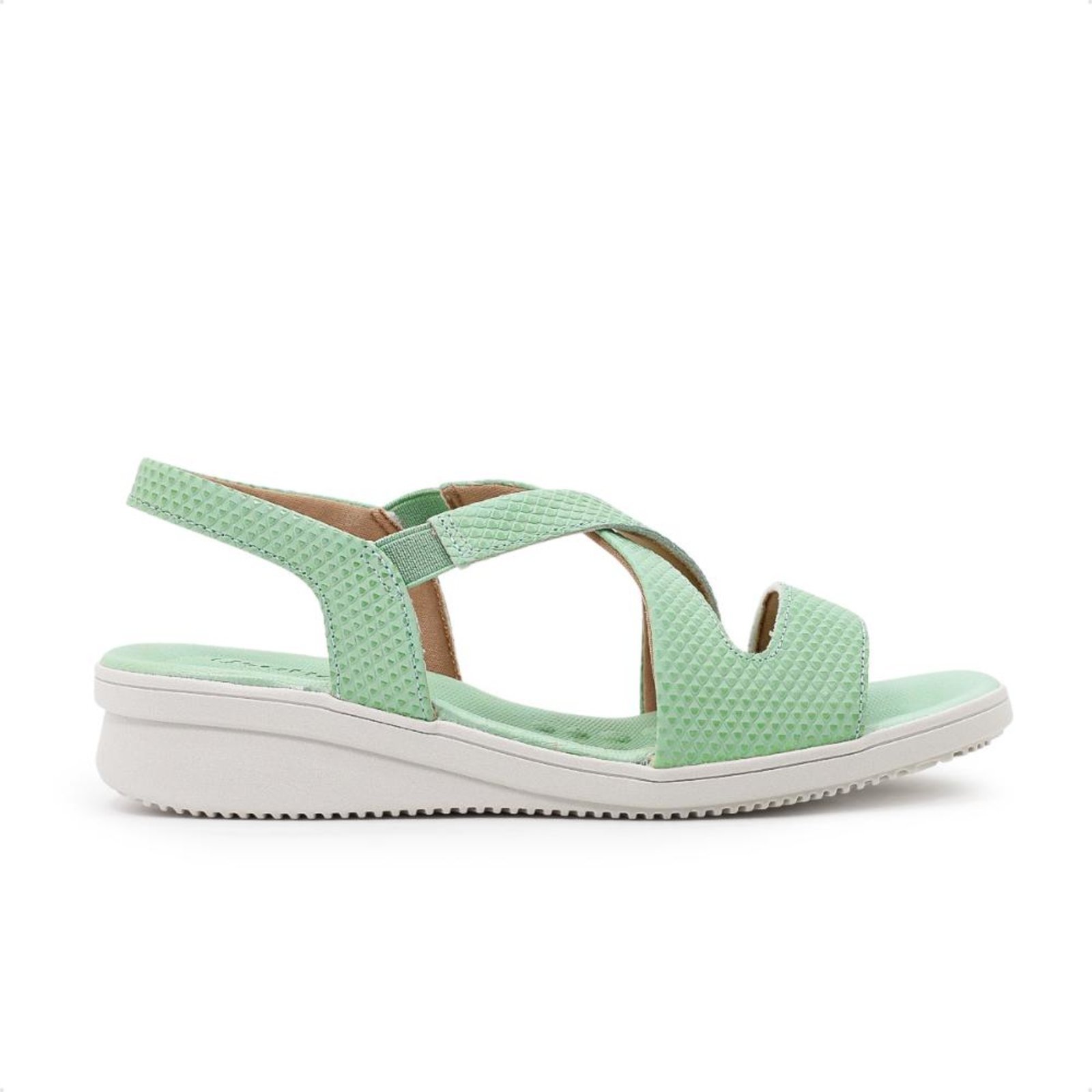 Sandália Usaflex Plataforma Elástico Feminina Verde