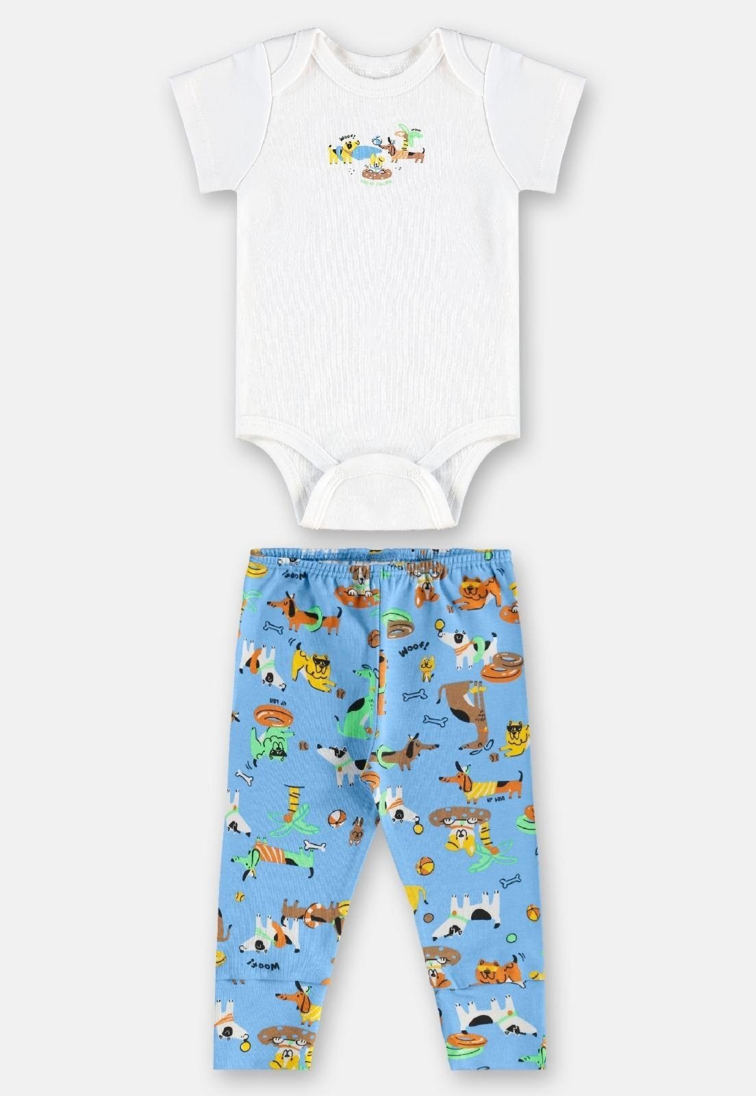 Infantil - Conjunto Suedine Essentials Body Up Baby Branco