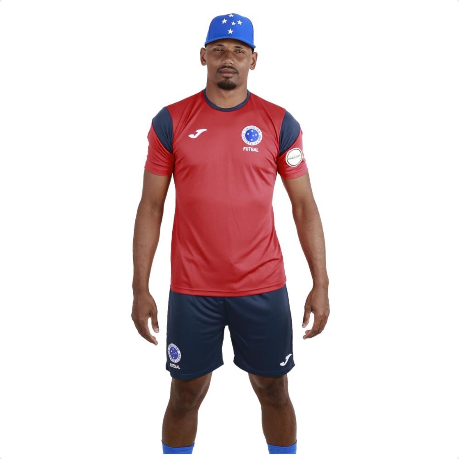 Vista 2 Conjunto Goleiro Joma Cruzeiro Futsal 24 S/Nº amarelo Joma amarelo
