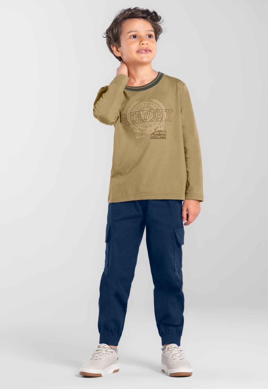 Infantil - Camiseta menino em malha Mundi