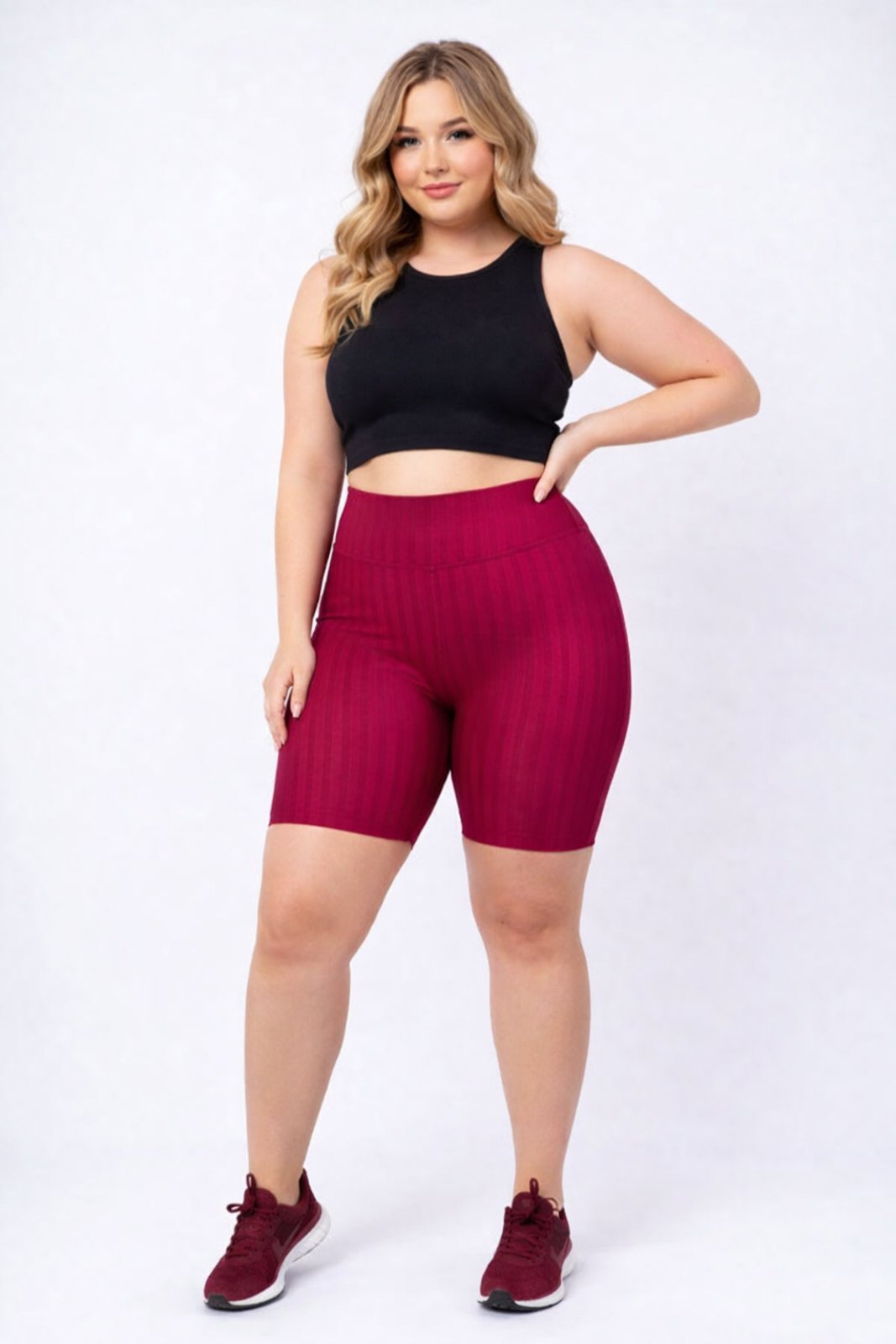 Bermuda Esportiva D Bell Outlet Fashion 3D Plus Size Vermelha