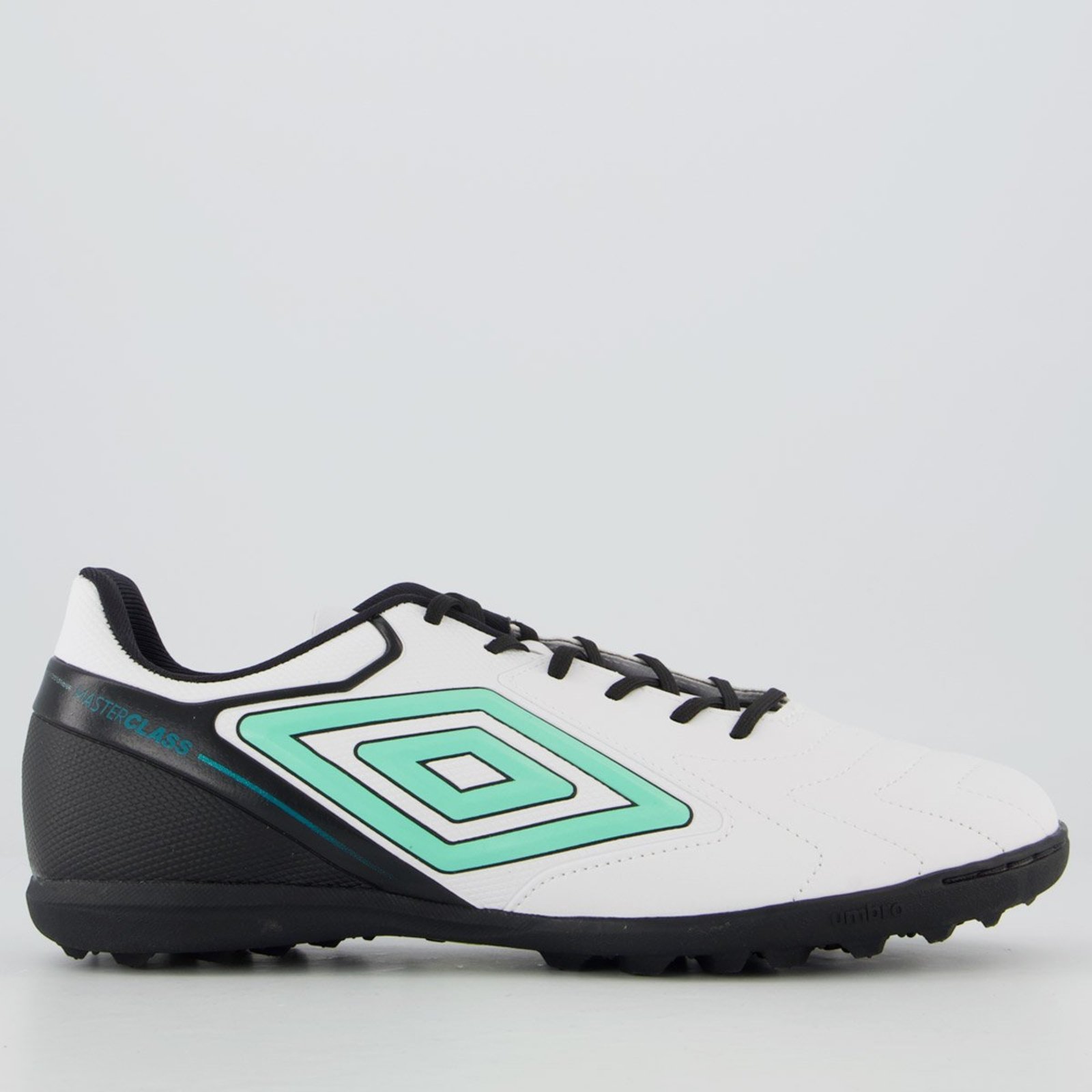 Chuteira Umbro Master Class Club Society Branca e Verde