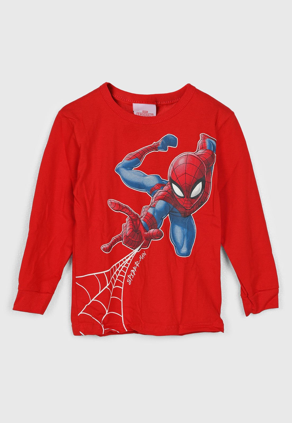 Camiseta Brandili Estampa Homem-Aranha Vermelha