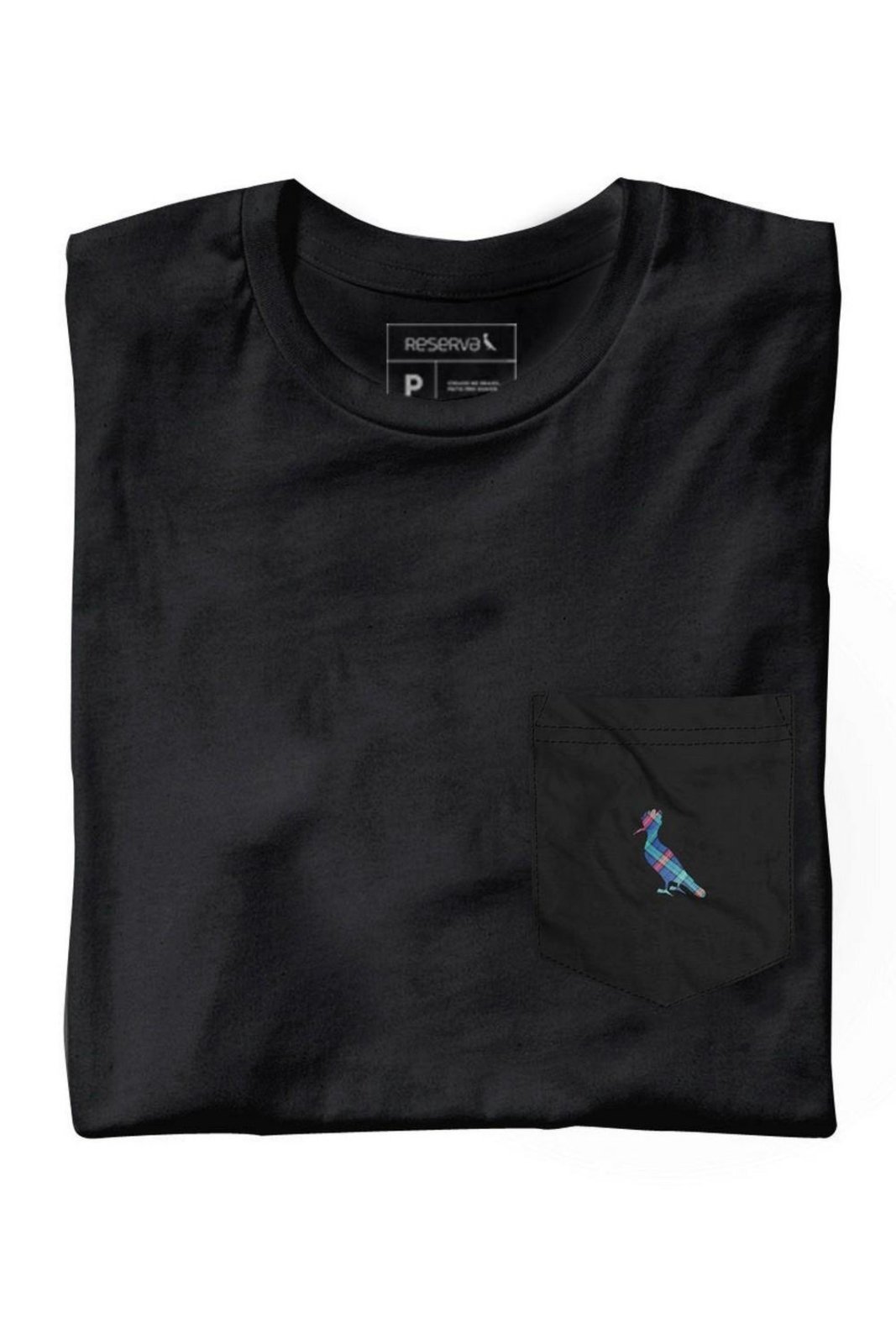 Camiseta Bolso Cb Pica-Pau Xadrez Reserva Preto