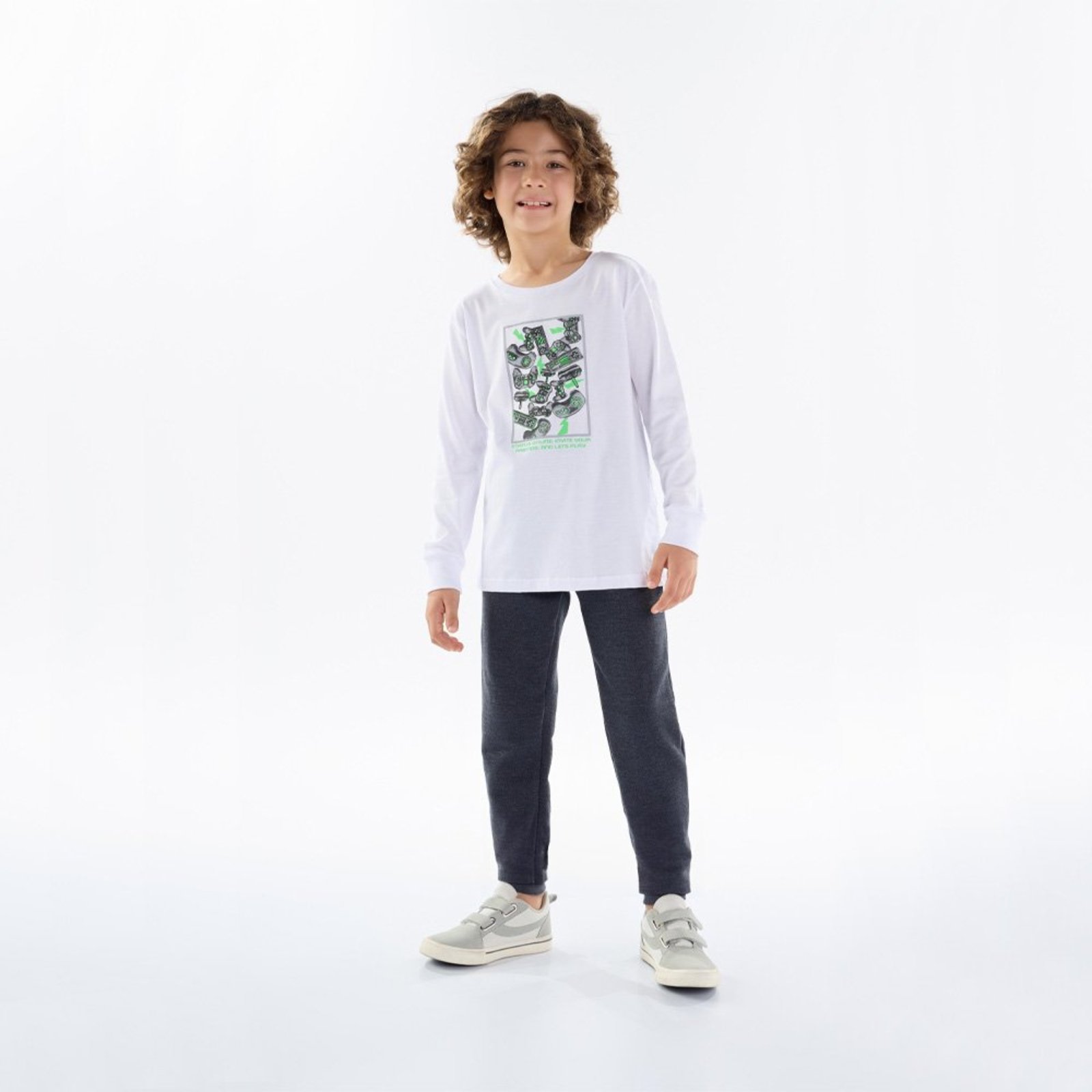 Infantil - Camiseta Menino - Branco - 50350-3